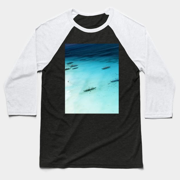 White Beach, Boracay Baseball T-Shirt by JonDelorme